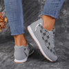 Floral Print Lace-Up Sneakers – Comfortable Canvas Shoes by FitiqueFit