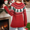 Women's Casual Pine Pattern Sweater by FitiqueFit