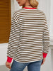 Striped Long Sleeve Casual T-Shirt by Simply Love