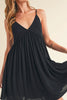 Ruched Plunge Mini Cami Dress For Women – Sexy Plunging Neckline, Sculpted Fit, Trendy and Flattering Design for Special Occasions by Stevvex