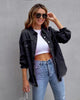 Fashion Ripped Shirt Jacket Female by FitiqueFit