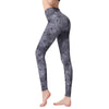 💜 Marble Print High-Waist Yoga Leggings – Sculpted Fit in Bold Purple by FitiqueFit