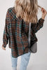 Timeless Women's Classic Plaid Button-Up Long Sleeve Jacket – Lightweight & Stylish Cotton-Blend Outerwear by Stevvex