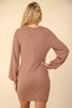 Ruched Detail Bodycon Mini Dress – Sexy Bodycon Dress, Ruched Dress, Mini Dress, Figure-Hugging Dress, Night Out Dress by Stevvex