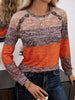 Color Block Long Sleeve T-Shirt by Simply Love