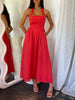 Black Ruched Halter Neck Midi Dress Sleek & Sophisticated Dress For Women by Stevvex