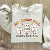 All About Fall Prevention Ghost Sweatshirt | Funny Nurse & PT Halloween Crewneck