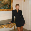 Women's Elegant High Waist V-neck Dress
