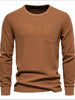 Men's Waffle-Knit Round Neck T-Shirt