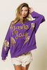 BiBi Sequin Football Patches Game Day Sweatshirt by Wild and Free Boutique