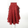 Patchwork Hip Skirt Elegant Slim High Waist Lace-up Waist-controlled Trailing Skirt Women