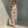 Women's Sleeveless Camisole Top & Casual Pants Set by FitiqueFit