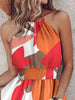 Paisley Print Halter Neck Mini Dress by Wild and Free Boutique