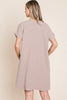 V-Neck Short Sleeve Dress with Pockets For Women – Casual, Stylish and Practical Dress with a Feminine V-Neck Design and Convenient Pockets by Stevvex