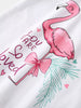 Children's Flamingo Graphic Ruffle Sleeve T-Shirt by Simply Love