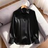 Women’s V‑Neck Business Casual Blouse – Relaxed Fit Long Sleeve Shirt by FitiqueFit