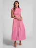 Modern Cutout Mock Neck Sleeveless Ruched Dress Elegant Dress For Women by Stevvex
