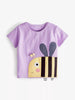 Children's Bee Applique Short Sleeve T-Shirt by Simply Love