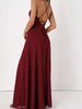Crisscross Back Slit Maxi Dress by Wild and Free Boutique