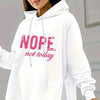 Casual 2-Piece Set Solid Color Leggings & Letter Print Hooded Sweatshirt by FitiqueFit