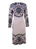 Ladies' Round Neck Printed Fashionable Dress by FitiqueFit