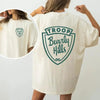 Troops Beverly Hills Double-Sided T-Shirt – Movie Inspired Tee by Dog Mom Hat
