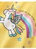 Children's Unicorn Graphic Ruffle Hem T-Shirt by Simply Love