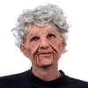 Halloween Granny Mask Latex Headgear Wig Mask by My Store