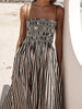 Black White Striped Square Neck Cami Dress Elegant Summer Dress for Women Charming Design Dress
