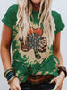 Women's Loose And Casual Fashion Fresh Print T-shirt by My Store