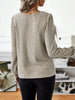 Ribbed Knit Long Sleeve T-Shirt by Simply Love