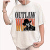 Outlaw Women Hank Jr. Western Retro Shirt – Classic Country Vintage Tee by Dog Mom Hat