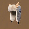 Women's Winter Plush Thickened Warm Deer Antler Hat by My Store