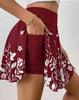 🌼 Women's Minimalist Floral Print High-Waisted Shorts with Pockets by FitiqueFit