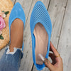 Women's Pointed Toe Flyknit Slip-On Loafers – Flat Casual Shoes by FitiqueFit