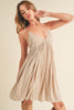 New Summer Ruched Plunge Mini Cami Dress For Women– Flattering, Comfortable, Sophisticated & Alluring with a Sculpted Fit and Plunging Neckline for Special Occasions by Stevvex