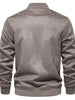 Men's Baseball Collar Snap Down Jacket