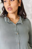 Celeste Full Size Button Down Shirt Dress