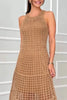 Long Sleeveless Cutout Maxi Dress Chic & Flowy Summer Style Comfortable Dress For Summer by Stevvex