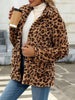 Beautiful Red Women Drop Shoulder Fuzzy Button-Up Jacket Soft And Comfortable Casual Fit Jacket by Stevvex