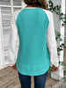 Waffle Knit Raglan Sleeve T-Shirt by Wild and Free Boutique