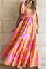 Girls Charming Color Block Tie Shoulder Dress Elegant & Playful Summer Style by Stevvex