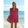 Women's V-Neck Vest & Shorts Two-Piece Set by FitiqueFit