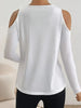 V-Neck Cold Shoulder Long Sleeve T-Shirt by Wild and Free Boutique