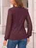 Lace Sleeve Crew Neck T-Shirt by Simply Love