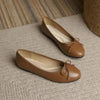 Women's Classic Egg-Roll Edge Slip-On Flats – Chanel-Inspired Round Toe Pumps by FitiqueFit