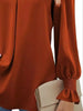 V-Neck Long Sleeve Ruffle Cuff Blouse by Wild and Free Boutique