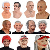 Halloween Granny Mask Latex Headgear Wig Mask by My Store