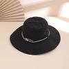 Wide-Brim Leather Patch Fisherman Hat – UV Sun Protection Outdoor Hat by FitiqueFit