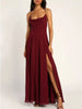 Slit Cowl Neck Maxi Dress by Wild and Free Boutique
